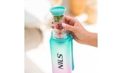NCD04 GREEN-PINK TRITAN BOTTLE NILS CAMP