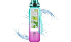 NCD04 GREEN-PINK TRITAN BOTTLE NILS CAMP