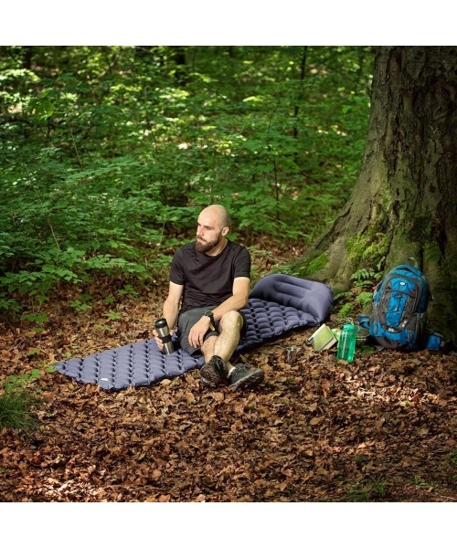 Tourist Mat With Pump Nils Camp NC4006, Grey
