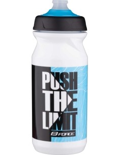 FORCE Push Water Bottle 0.65l (blue/black/white)