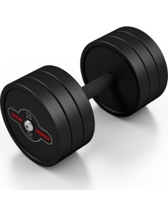 Kummiga kaetud hantel Marbo – 20 kg, must