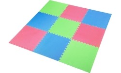 Protective Mat One Fitness MP-10, green-blue-red, 60x60x1cm, 9pcs.