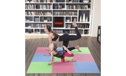 Protective Mat One Fitness MP-10, green-blue-red, 60x60x1cm, 9pcs.