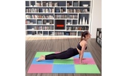 Protective Mat One Fitness MP-10, green-blue-red, 60x60x1cm, 9pcs.