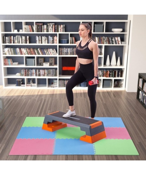 Protective Mat One Fitness MP-10, green-blue-red, 60x60x1cm, 9pcs.