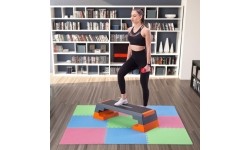 Protective Mat One Fitness MP-10, green-blue-red, 60x60x1cm, 9pcs.