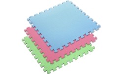 Kaitsematt One Fitness MP-10, roheline-sinine-punane, 60 x 60 x 1 cm, 9 tk