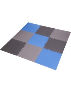 Protective Mat One Fitness MP-10, Gray-Blue, 60x60x1cm, 9pcs.