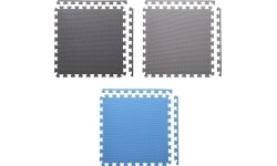 Protective Mat One Fitness MP-10, Gray-Blue, 60x60x1cm, 9pcs.