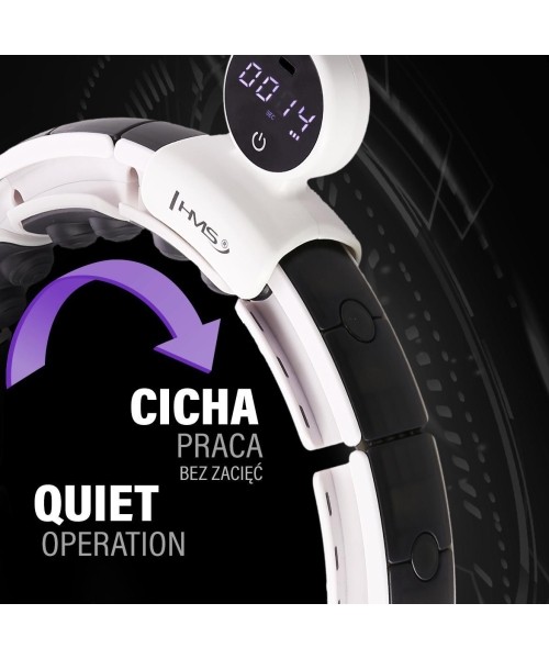 HHM16 HULA HOOP WHITE MAGNETIC WITH WEIGHT + COUNTER HMS