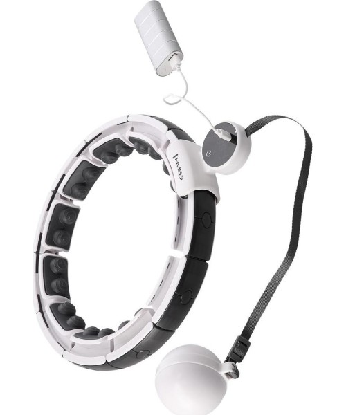 HHM16 HULA HOOP WHITE MAGNETIC WITH WEIGHT + COUNTER HMS