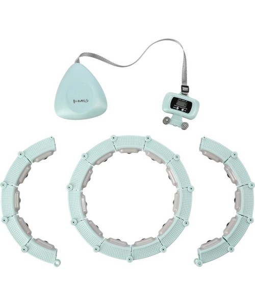 HHM14 HULA HOOP GREEN MAGNETIC WITH WEIGHT + COUNTER HMS