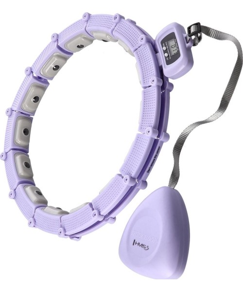 HHM14 HULA HOOP VIOLET MAGNETIC WITH WEIGHT + COUNTER HMS