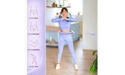 HHM14 HULA HOOP VIOLET MAGNETIC WITH WEIGHT + COUNTER HMS