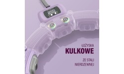 HHM14 HULA HOOP VIOLET MAGNETIC WITH WEIGHT + COUNTER HMS