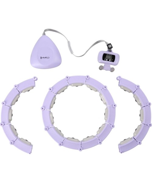 HHM14 HULA HOOP VIOLET MAGNETIC WITH WEIGHT + COUNTER HMS