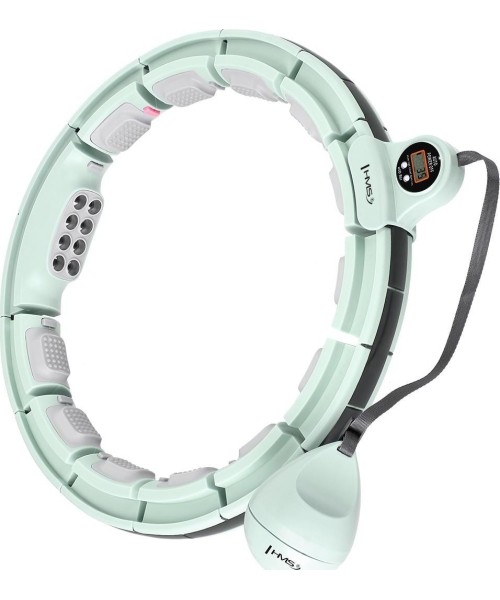 HHM13 HULA HOOP GREEN MAGNETIC WITH WEIGHT + COUNTER HMS