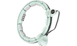 HHM13 HULA HOOP GREEN MAGNETIC WITH WEIGHT + COUNTER HMS