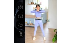 HHM13 HULA HOOP GREEN MAGNETIC WITH WEIGHT + COUNTER HMS