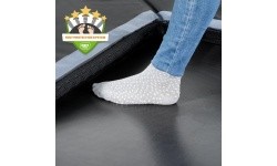 EXIT Dynamic ground level trampoline 305x519cm with safety net - black
