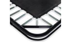 EXIT Dynamic ground level trampoline 305x519cm with safety net - black