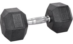 Kuusnurkne hantel inSPORTline Hexsteel 14 kg