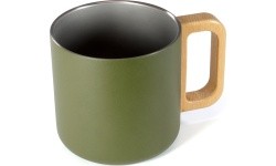 BasicNature Stainless steel thermo mug 'Rustico'