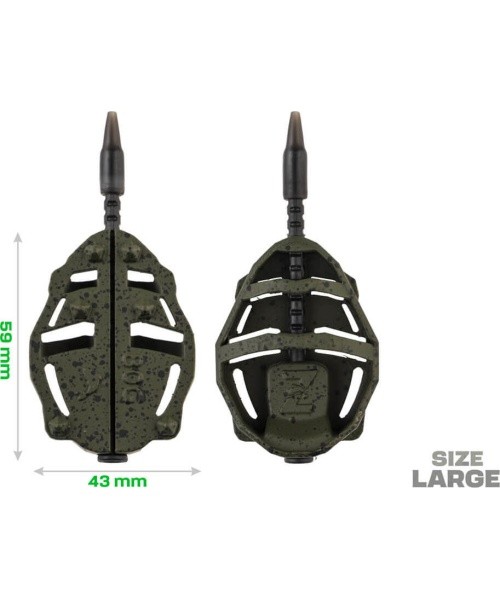 ZFISH Method Feeder Spider Large Set 70,80g + Mould