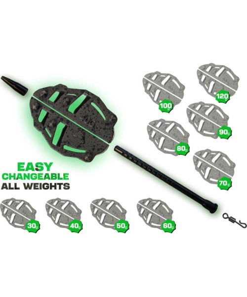 ZFISH Method Feeder Spider Large Set 70,80g + Mould