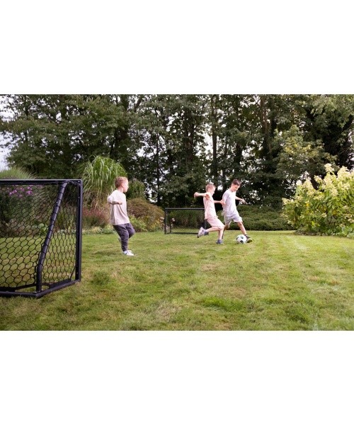EXIT Scala aluminium football goal 120x80cm - black