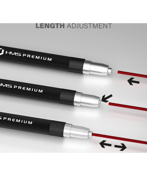 Speed Jump Rope HMS SK60, Black-Red