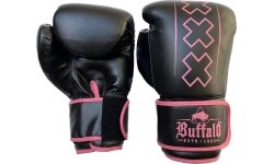 Buffalo Outrage boxing gloves black and pink 12oz
