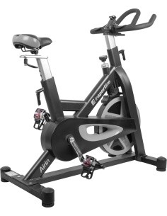 Spinning-velotrenažöör inSPORTline Airin - Must/Hõbe