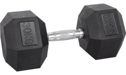 Kuusnurkne hantel inSPORTline Hexsteel 30 kg