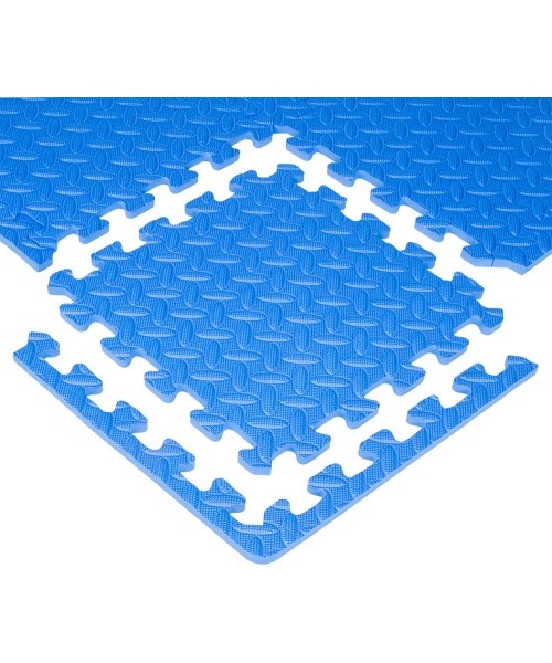 Puzzle mat inSPORTline Famkin (12 tiles, 18 edges) - Blue