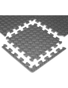Puzzle mat inSPORTline Famkin (12 tiles, 18 edges) - Grey