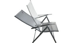 Folding garden chair PULA dark grey