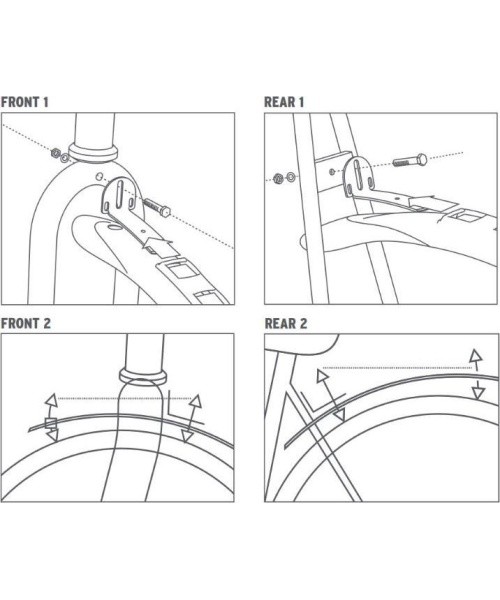 SKS Beavertail Mudguard Set 26-28