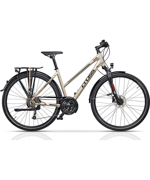 CROSS Travel Trek 28" linnajalgratas, suurus 17" (44cm), šampanjavärvi