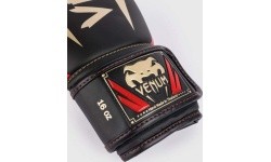 Venum Elite Boxing Gloves - Black/Gold/Red