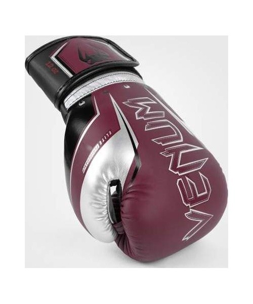 Poksikindad Venum Elite Evo – bordoo/hõbe