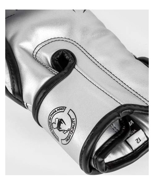 Venum Elite Boxing Gloves - Silver/Black