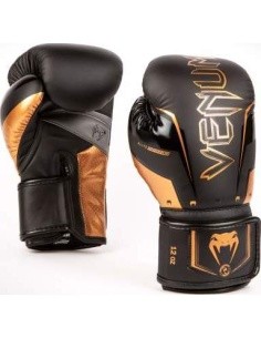 Venum Elite Evo poksikindad, must/pronks