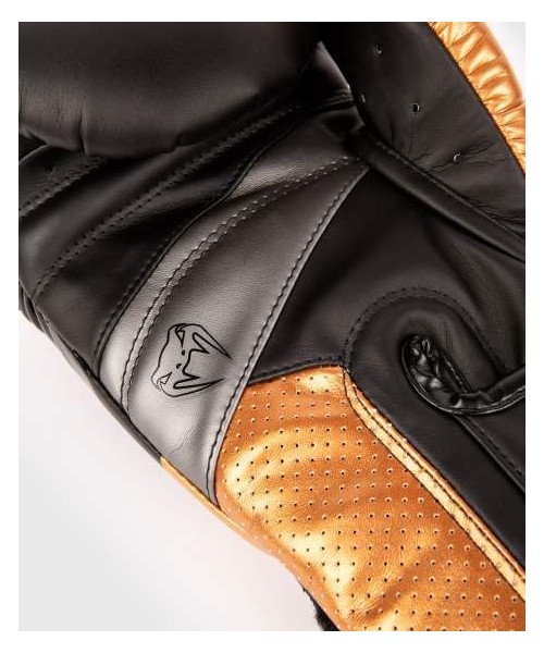 Venum Elite Evo Boxing Gloves - Black/Bronze