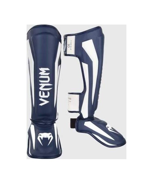 Shin Guards Venum Elite Standup - White/Navy Blue