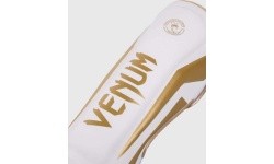 Säärekaitsmed Venum Elite Standup - valge/kuld