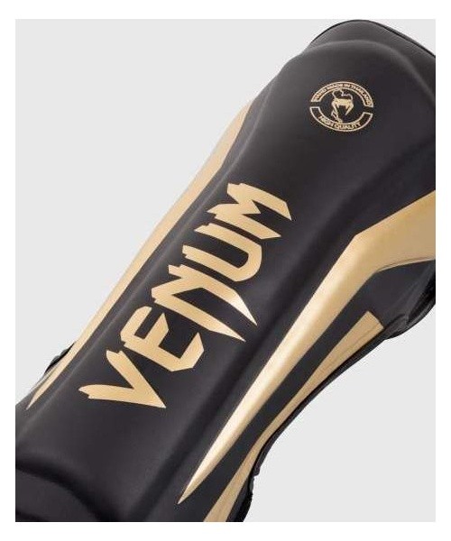 Säärekaitsmed Venum Elite Standup, must/kuld