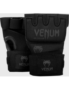 Poksisidemed Venum Kontact Gel Glove Wraps - Black/Black