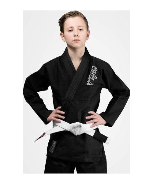 Venum Contender laste BJJ kimono (tasuta valge vöö kaasas) – must