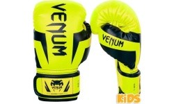Laste poksikindad Venum Elite - Exclusive - fluorkollane